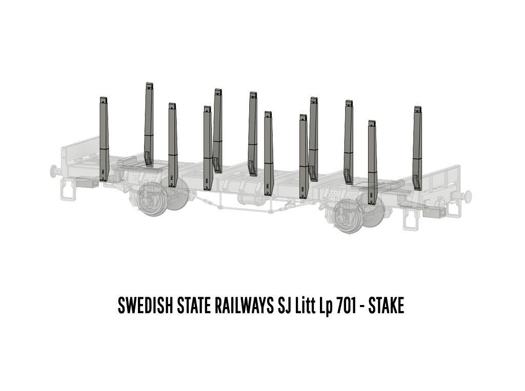 ROLLS-0031 Swedish SJ Litt Lp702 Stake Car H0-scale 3D print model_8