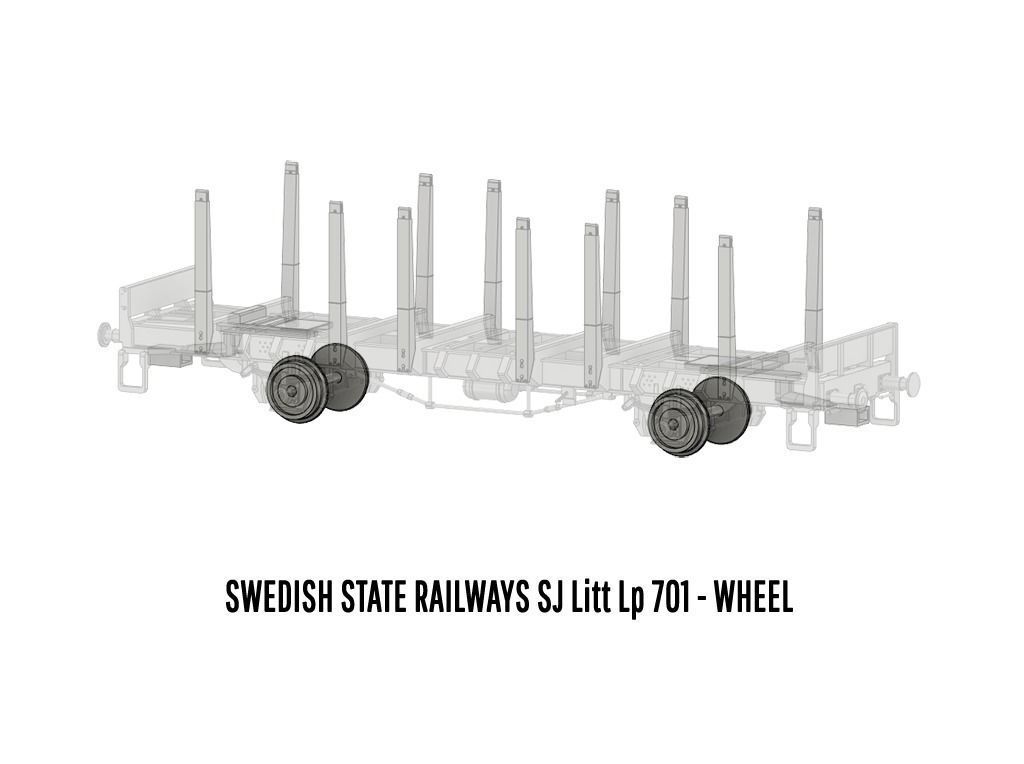 ROLLS-0031 Swedish SJ Litt Lp702 Stake Car H0-scale 3D print model_9