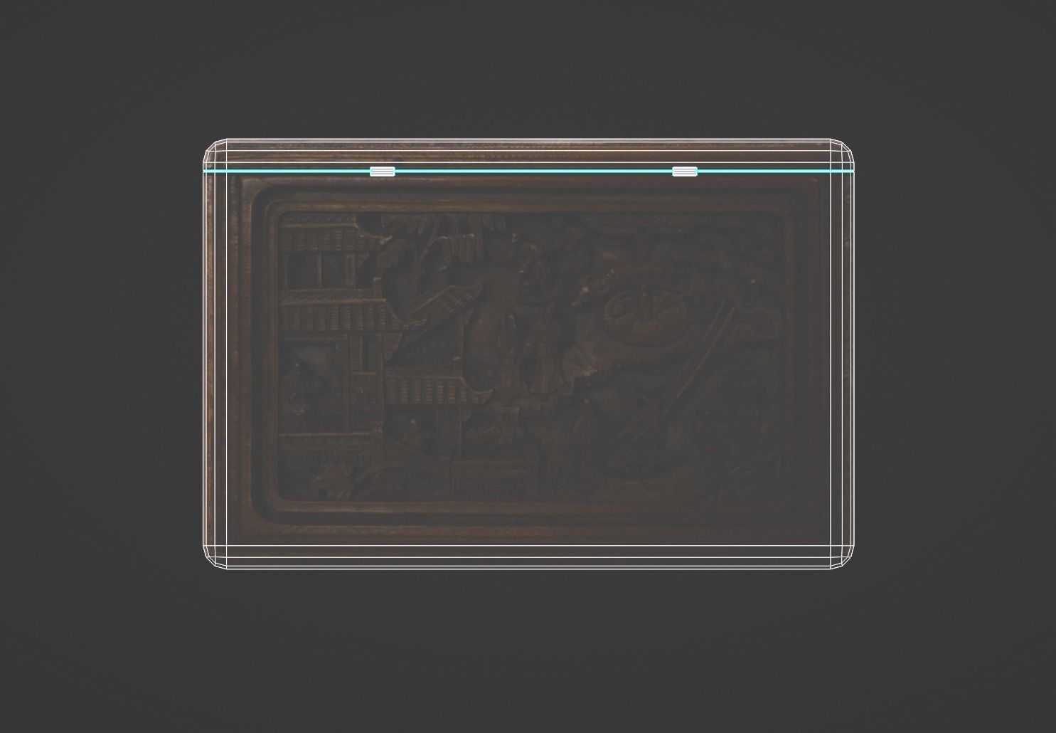 Ornate Box Low-poly 3D model_8