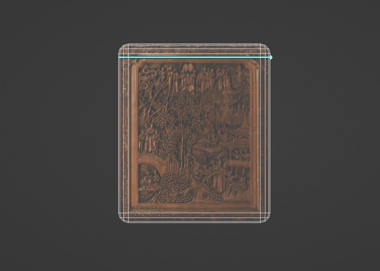 Ornate Box Low-poly 3D model_10