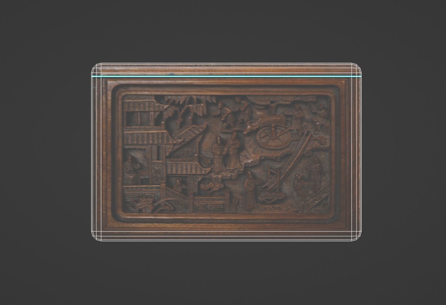 Ornate Box Low-poly 3D model_9
