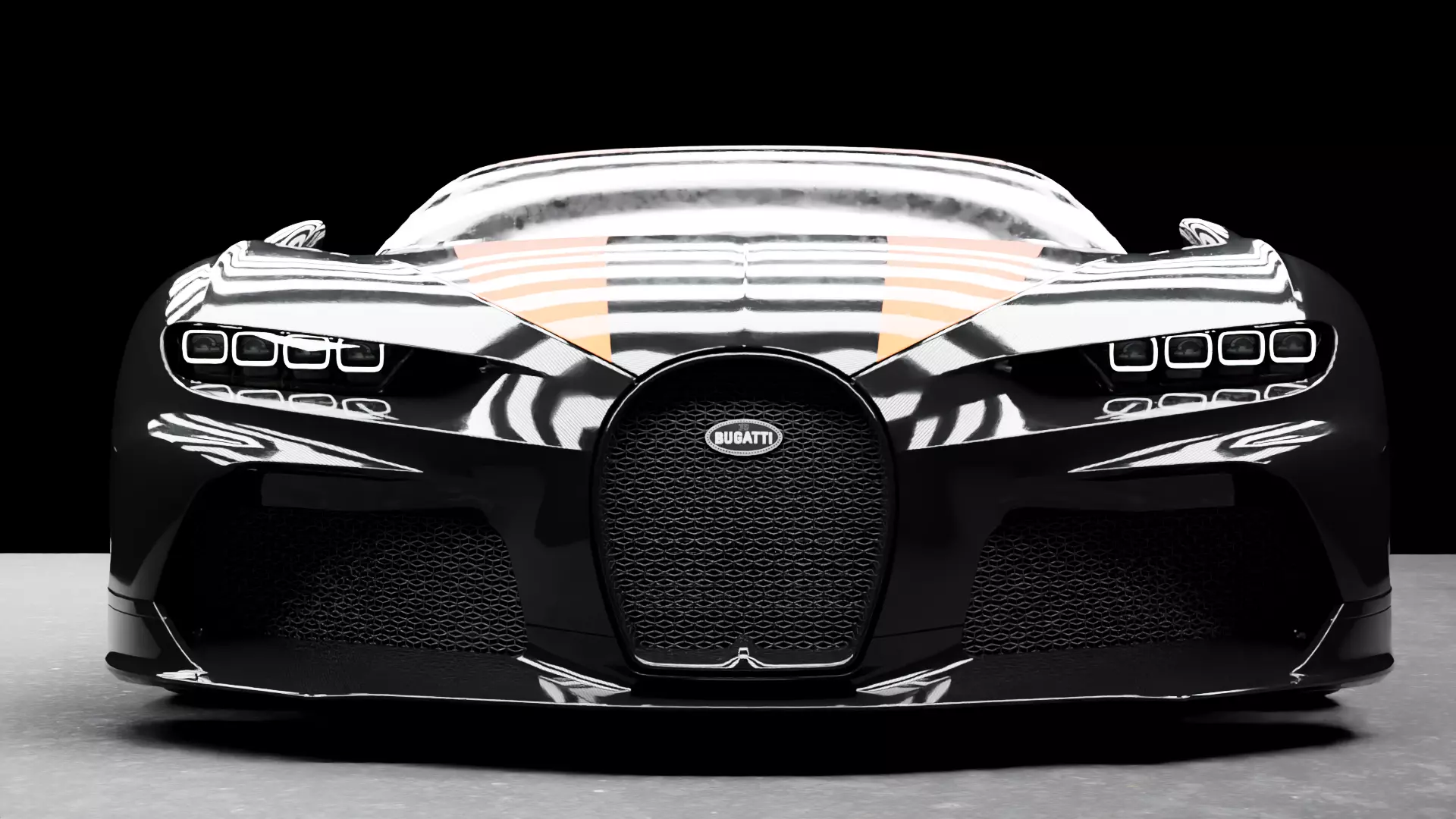 Bugatti Chiron Super sports Free low-poly 3D model