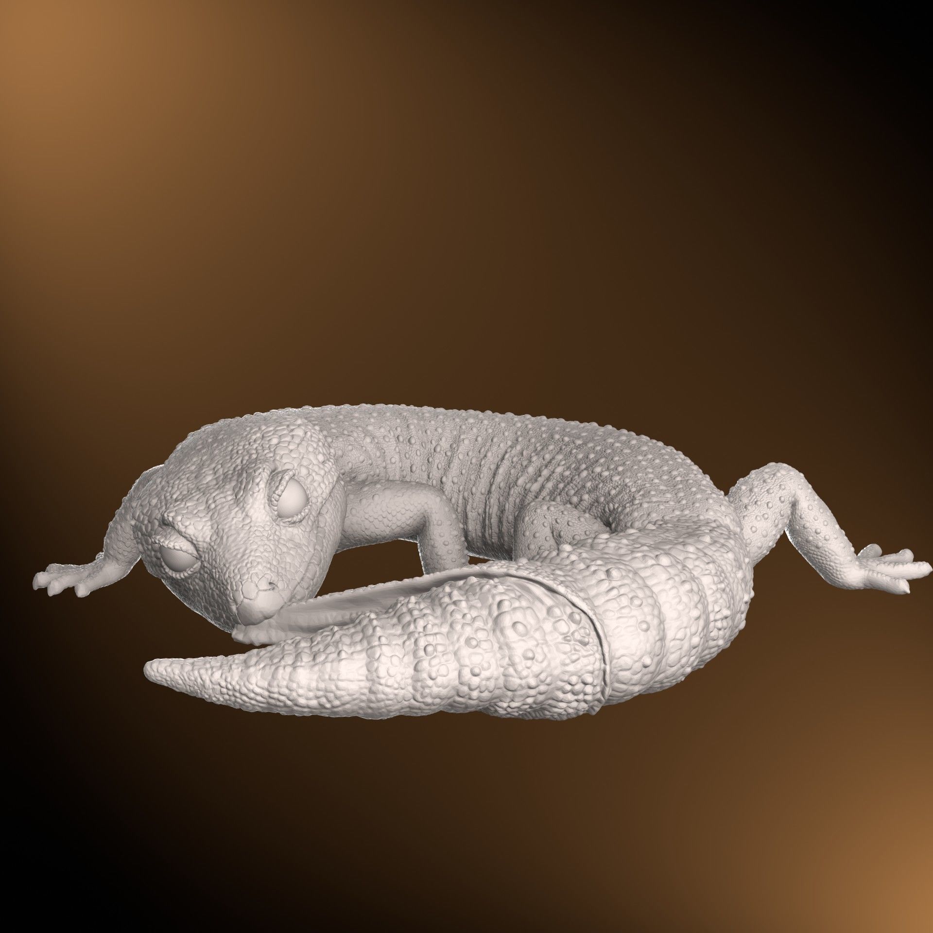 Leopard Gecko Realistic Reptile 3D Print Model 3D print model_9