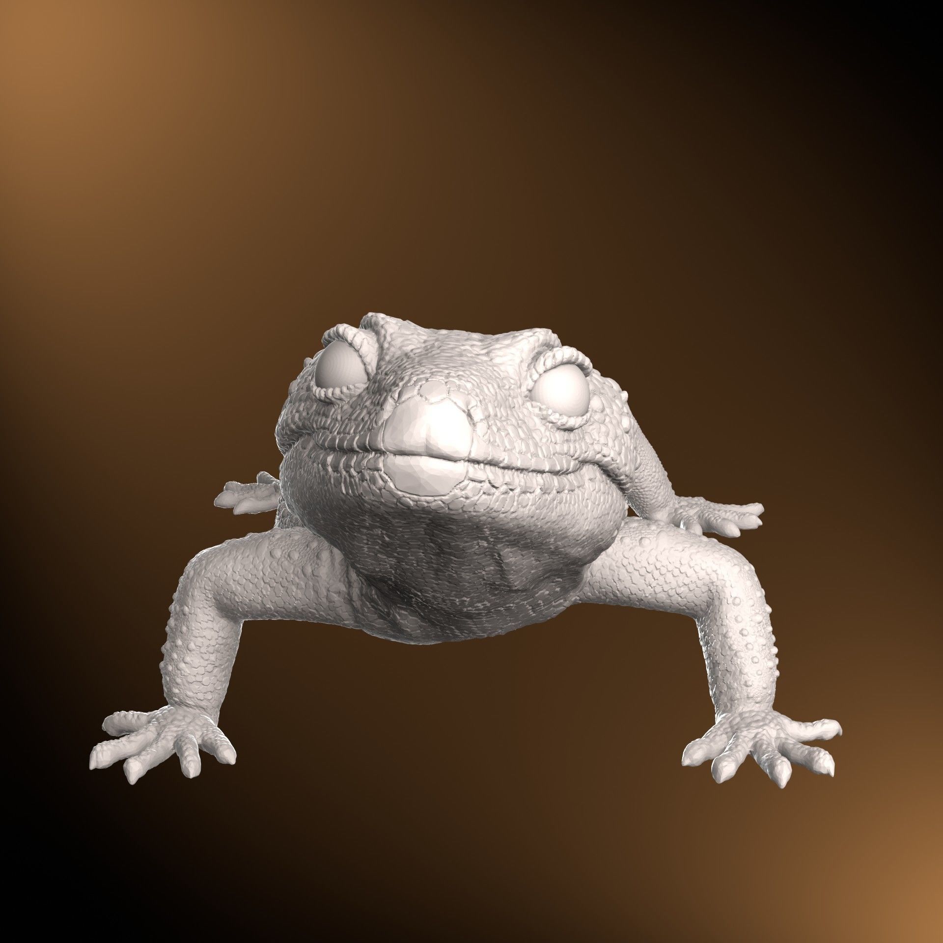 Leopard Gecko Realistic Reptile 3D Print Model 3D print model_1