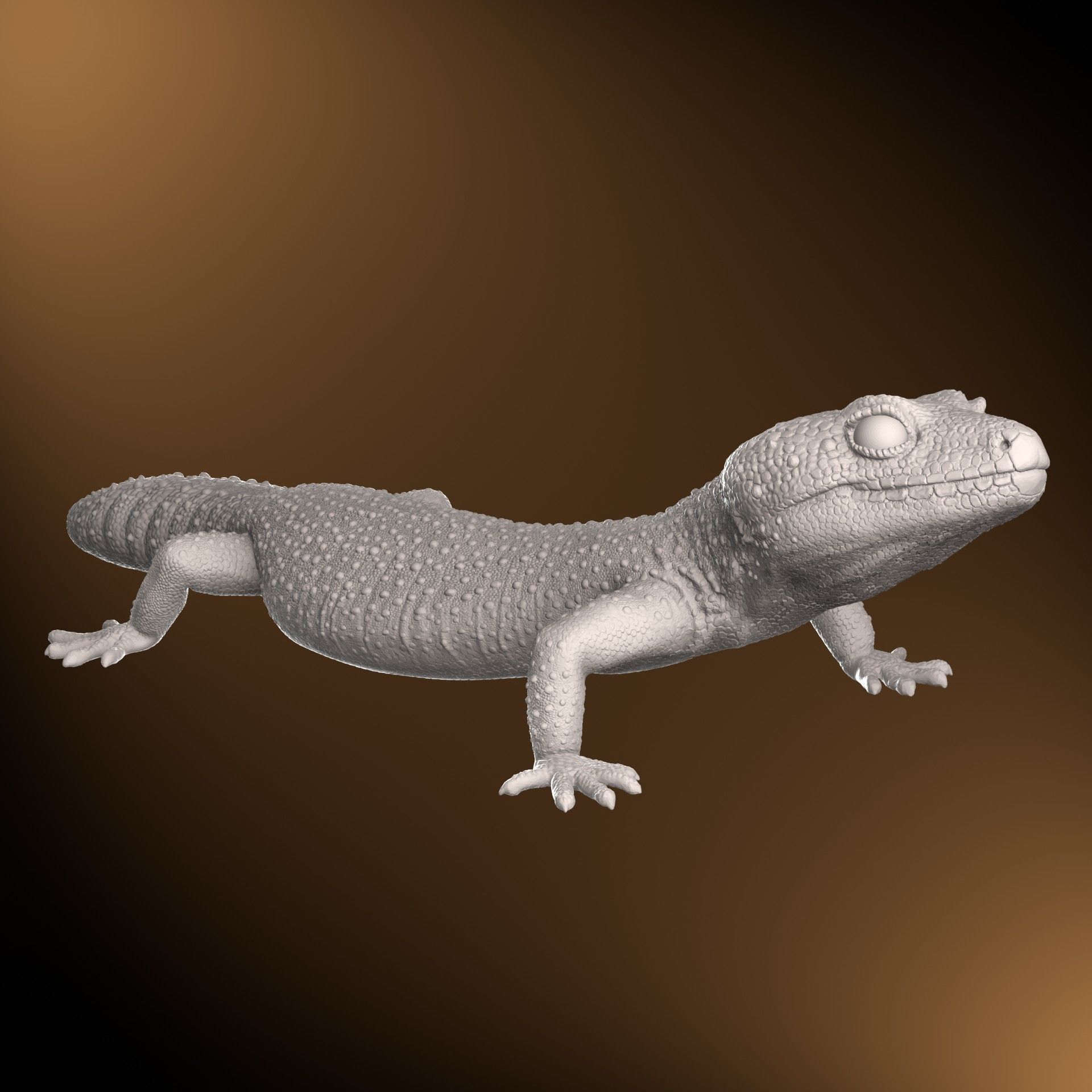 Leopard Gecko Realistic Reptile 3D Print Model 3D print model_2