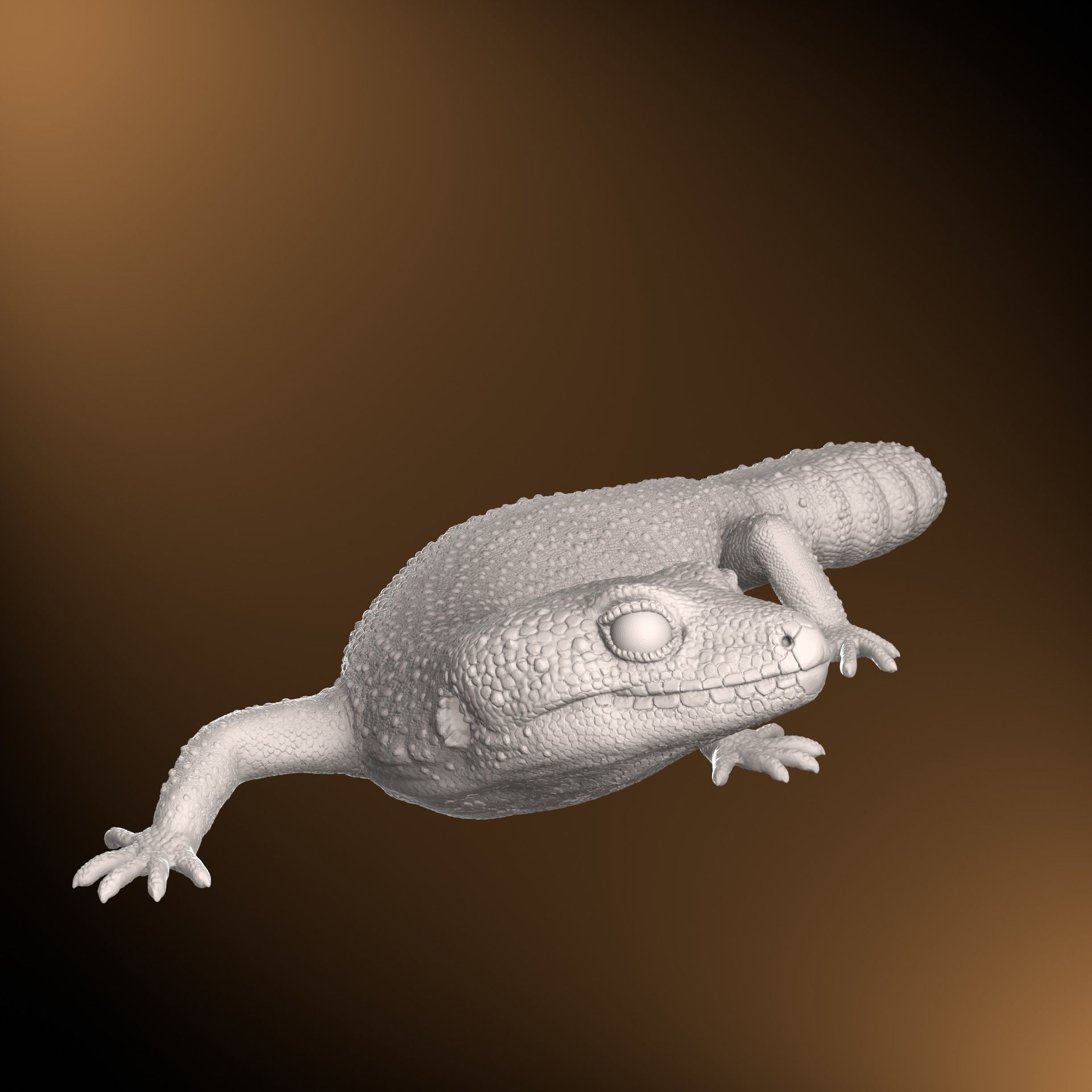 Leopard Gecko Realistic Reptile 3D Print Model 3D print model_4