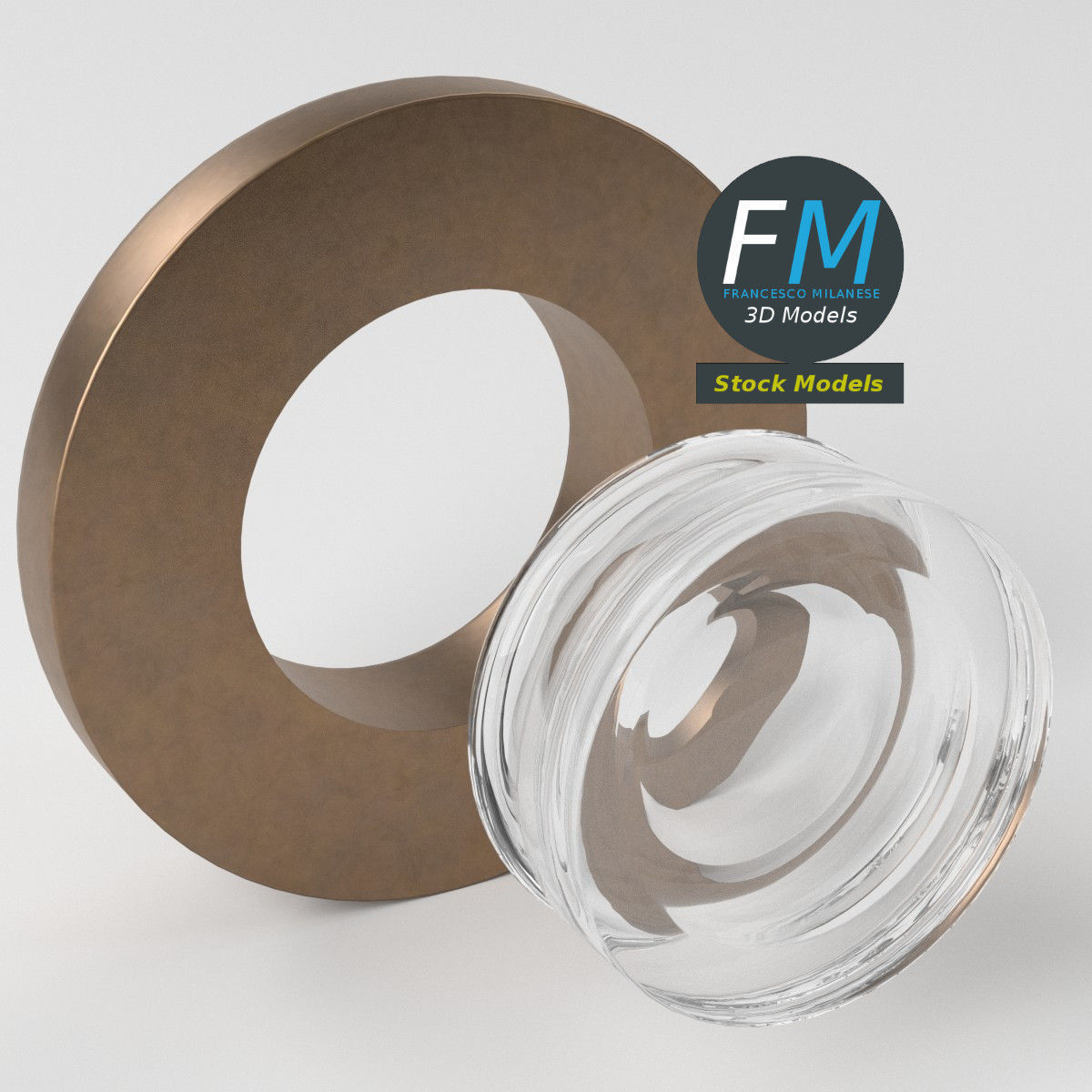 Peephole front part 3D model_5