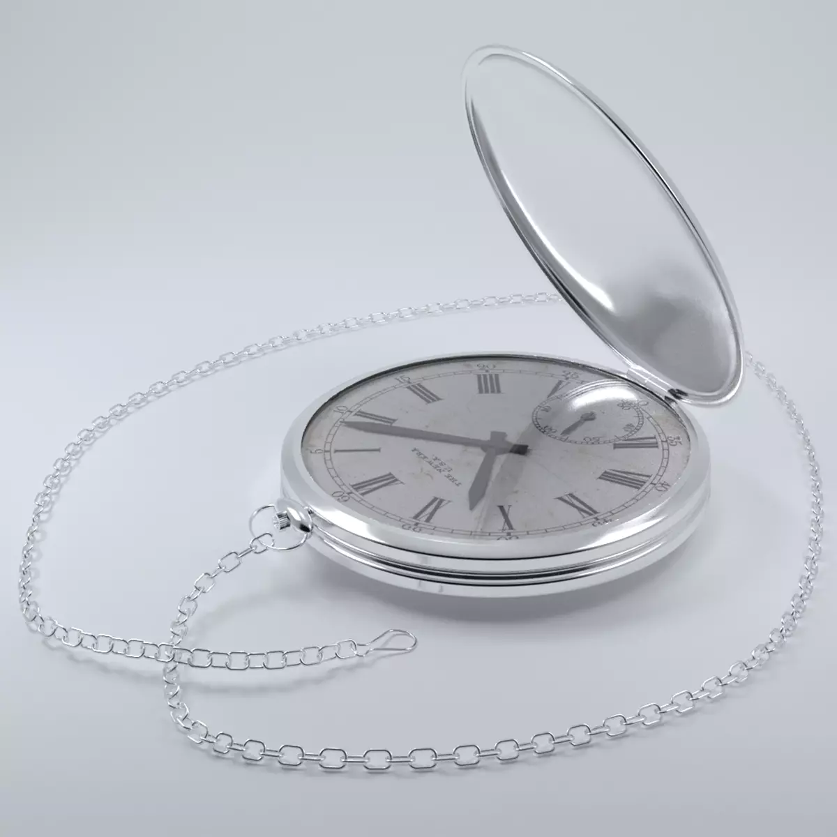 Pocket Watch Low-poly 3D model