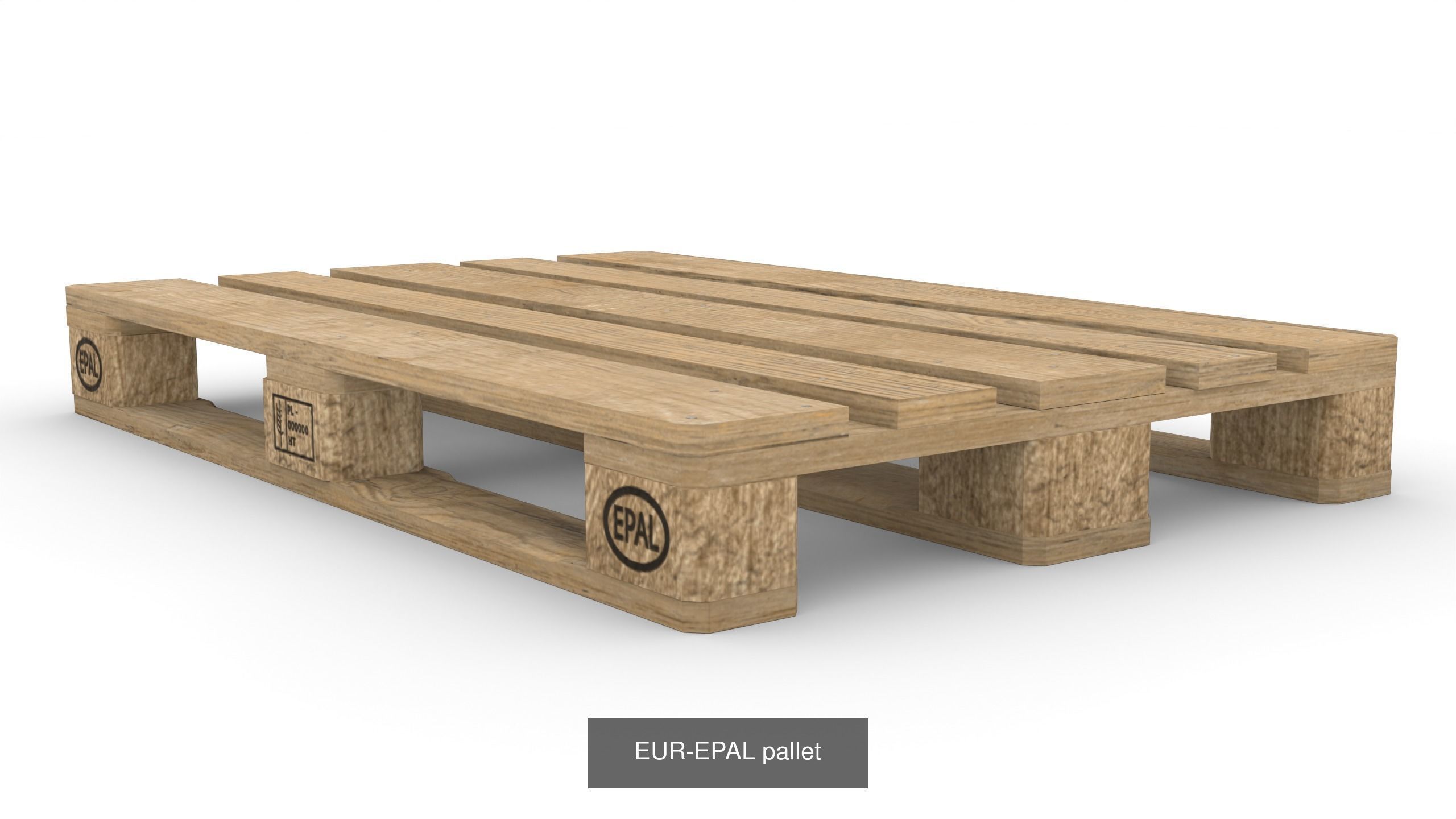 Most popular pallets in Europe 3D Model Collection_7