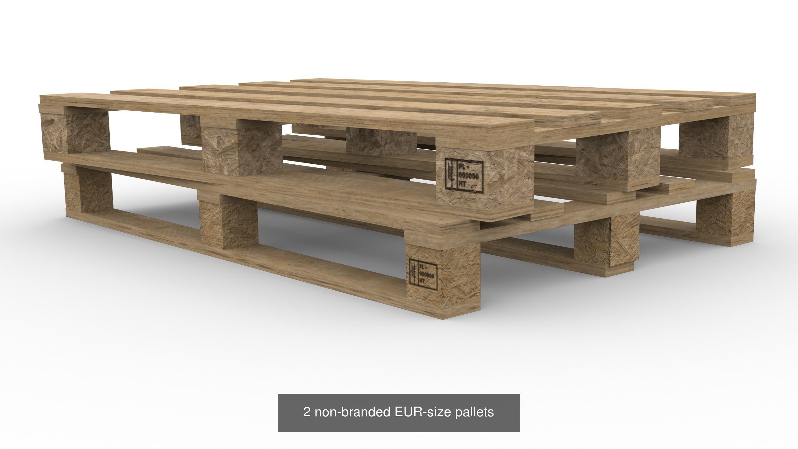 Most popular pallets in Europe 3D Model Collection_12