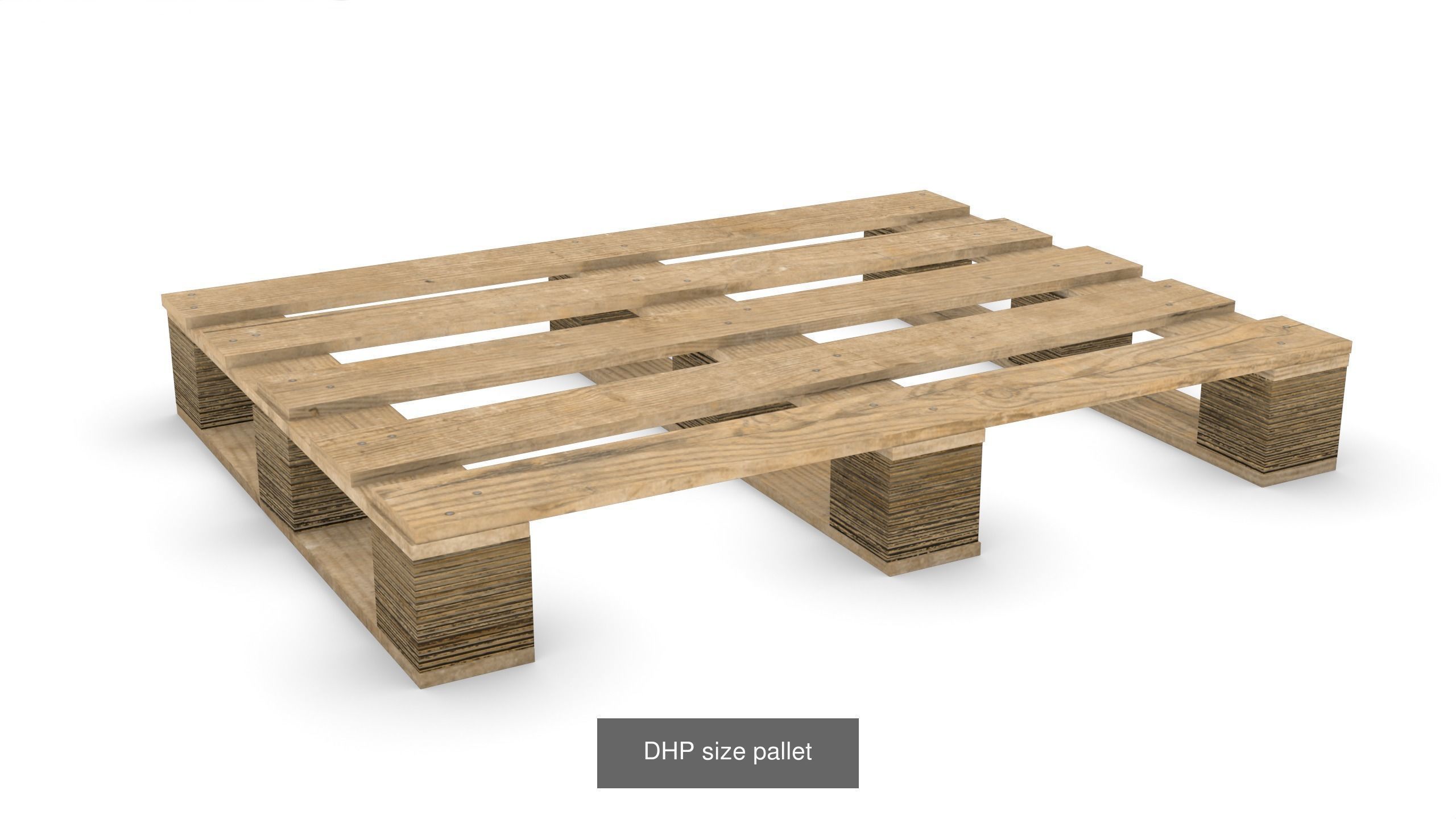 Most popular pallets in Europe 3D Model Collection_11