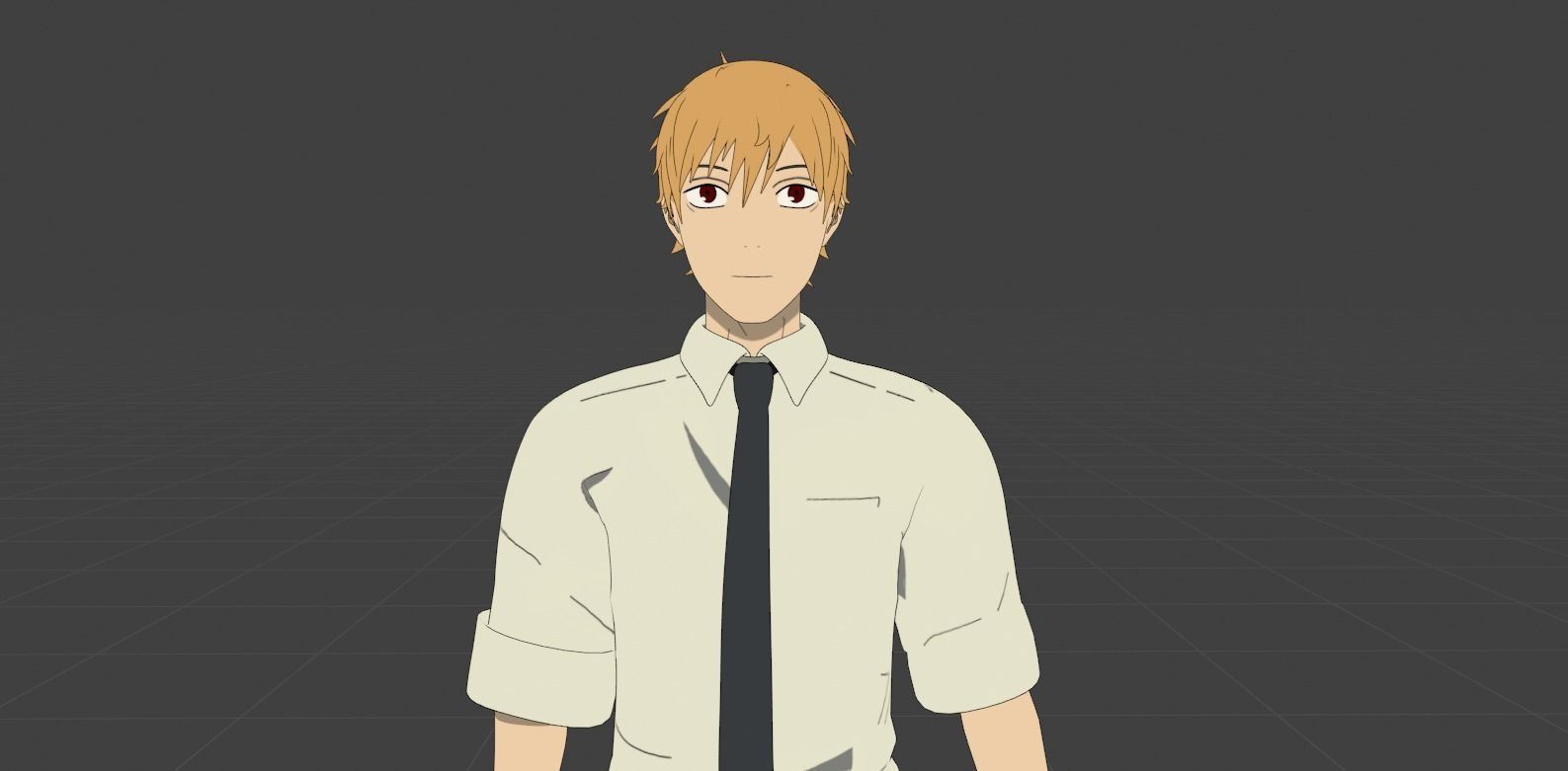 Denji  Low-poly 3D model_1