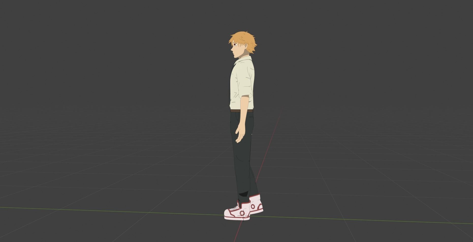 Denji  Low-poly 3D model_7