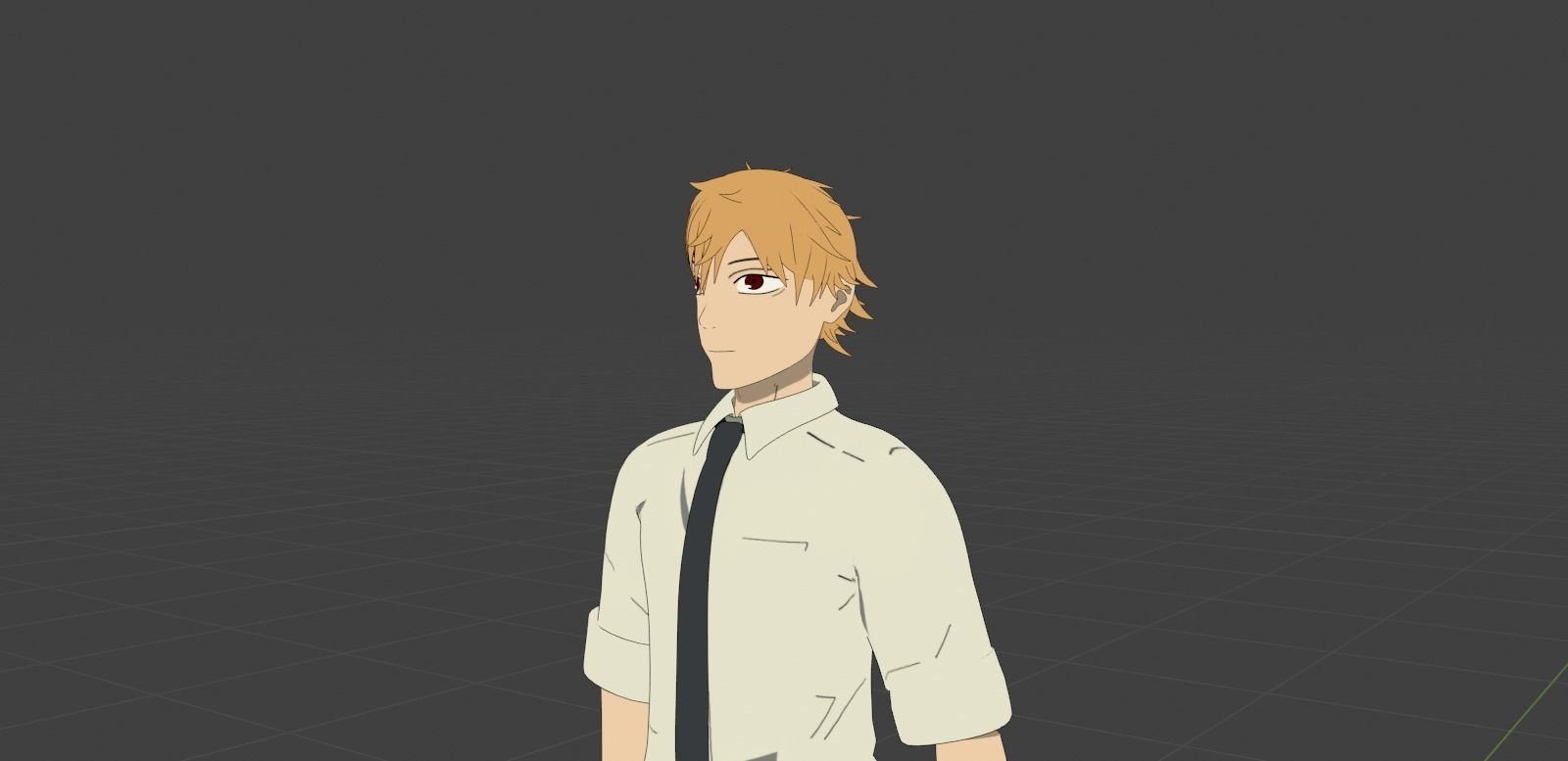Denji  Low-poly 3D model_2