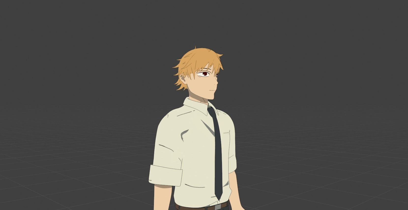 Denji  Low-poly 3D model_3