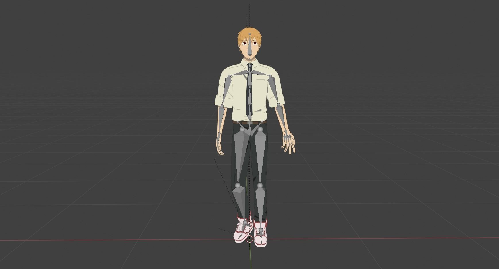 Denji  Low-poly 3D model_8