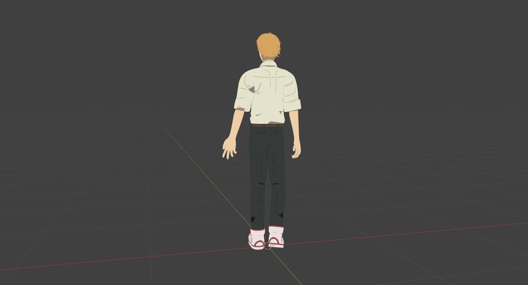 Denji  Low-poly 3D model_6