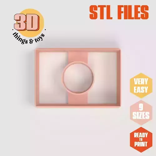 Flag Japan - Cookie Cutter Clay - Many Sizes