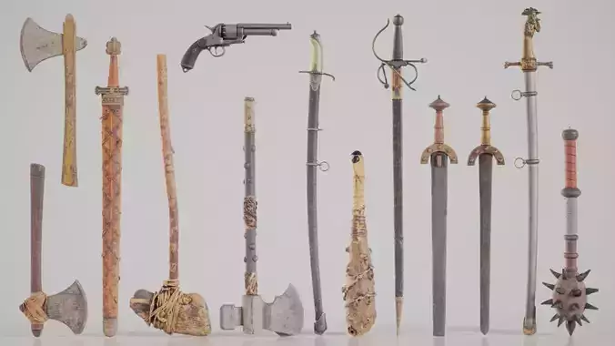 13 Apocalytpic Ornamental Weapons
