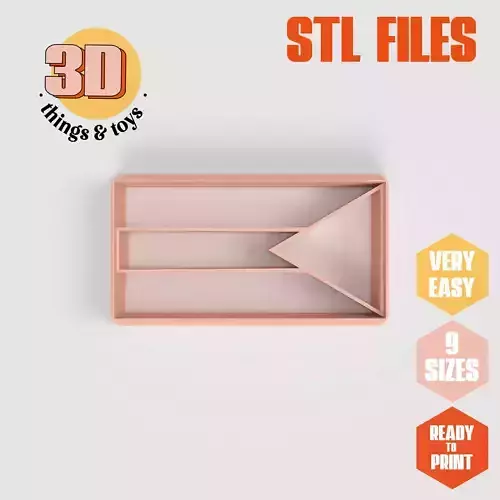 Flag Bahamas - Cookie Cutter Clay - Many Sizes