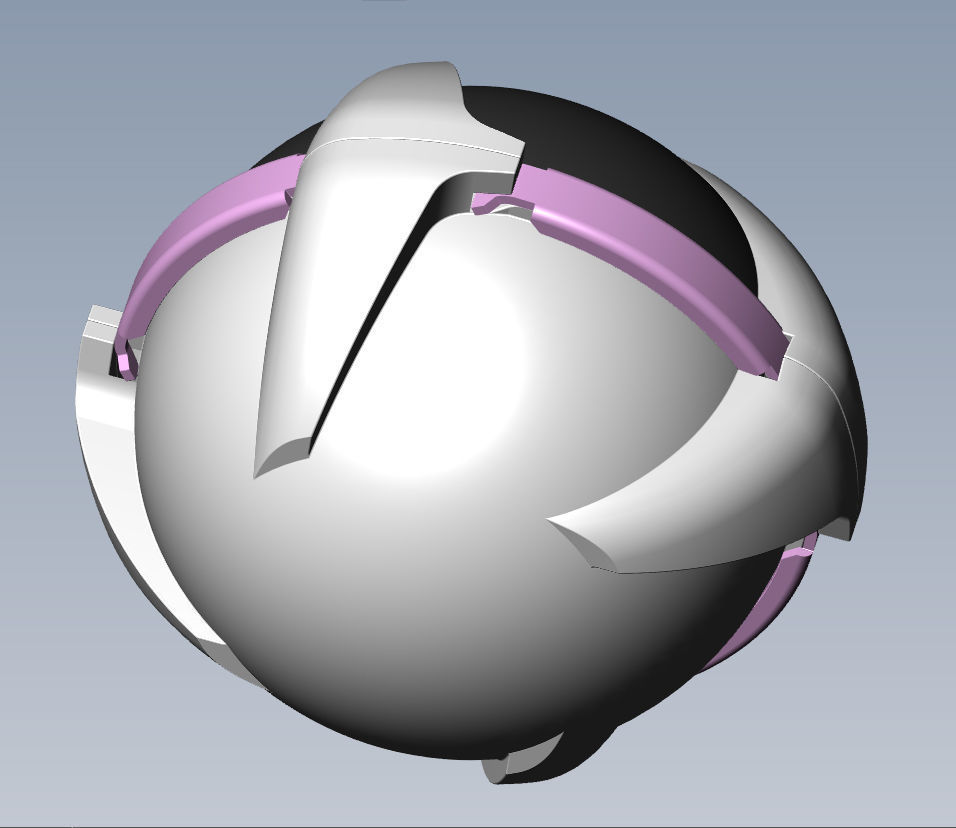 SHOAB 05 Submunition for Cluster avia Bomb Moulage 3D printable 3D model_3