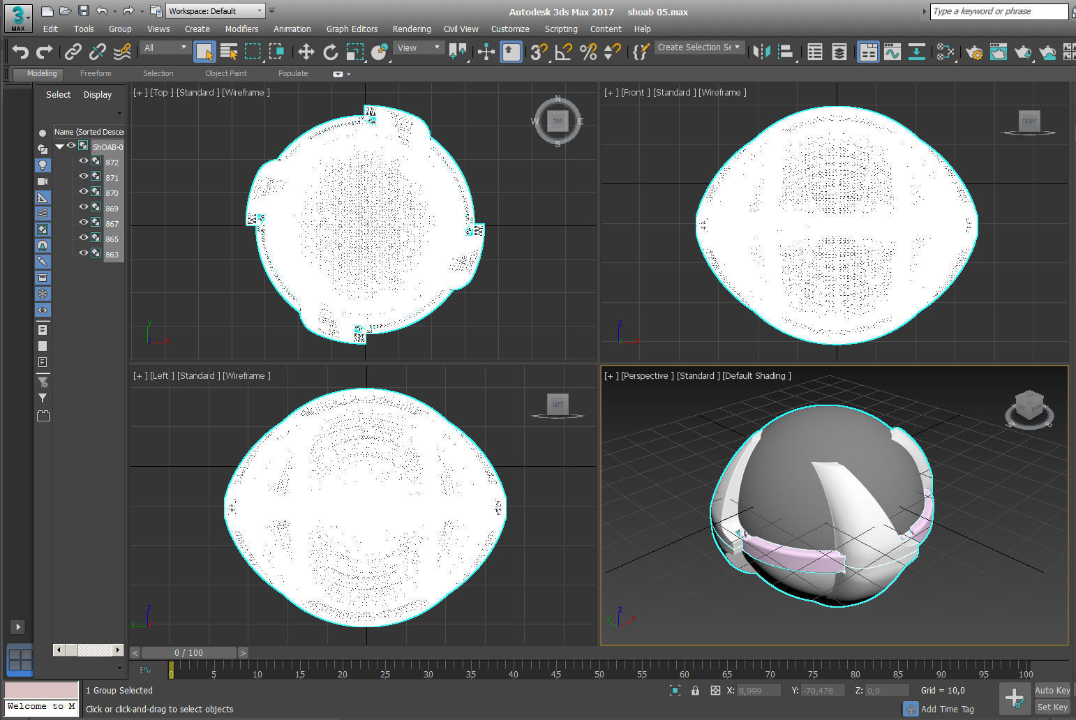 SHOAB 05 Submunition for Cluster avia Bomb Moulage 3D printable 3D model_7