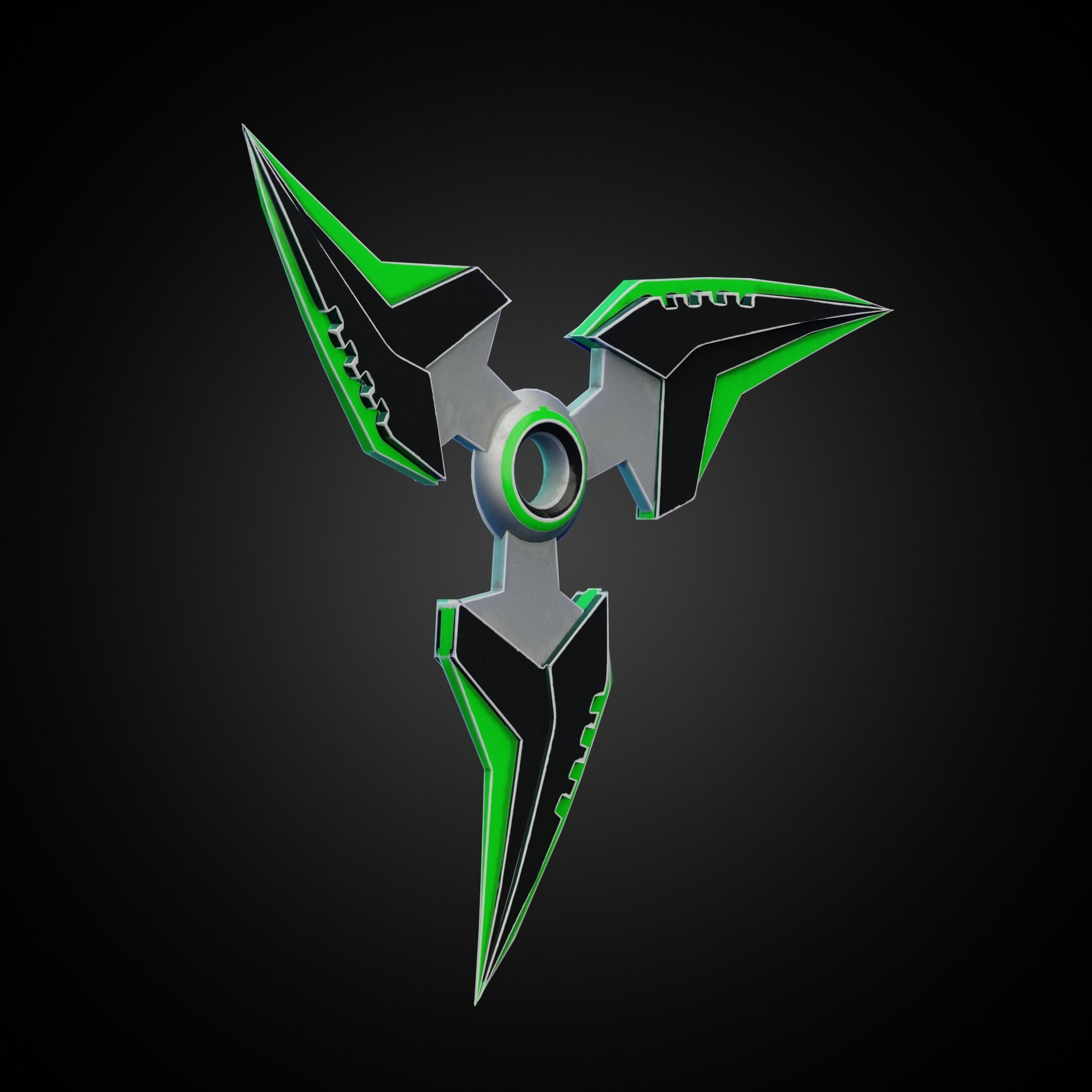 Overwatch 2 Genji Shuriken for Cosplay 3D print model_8