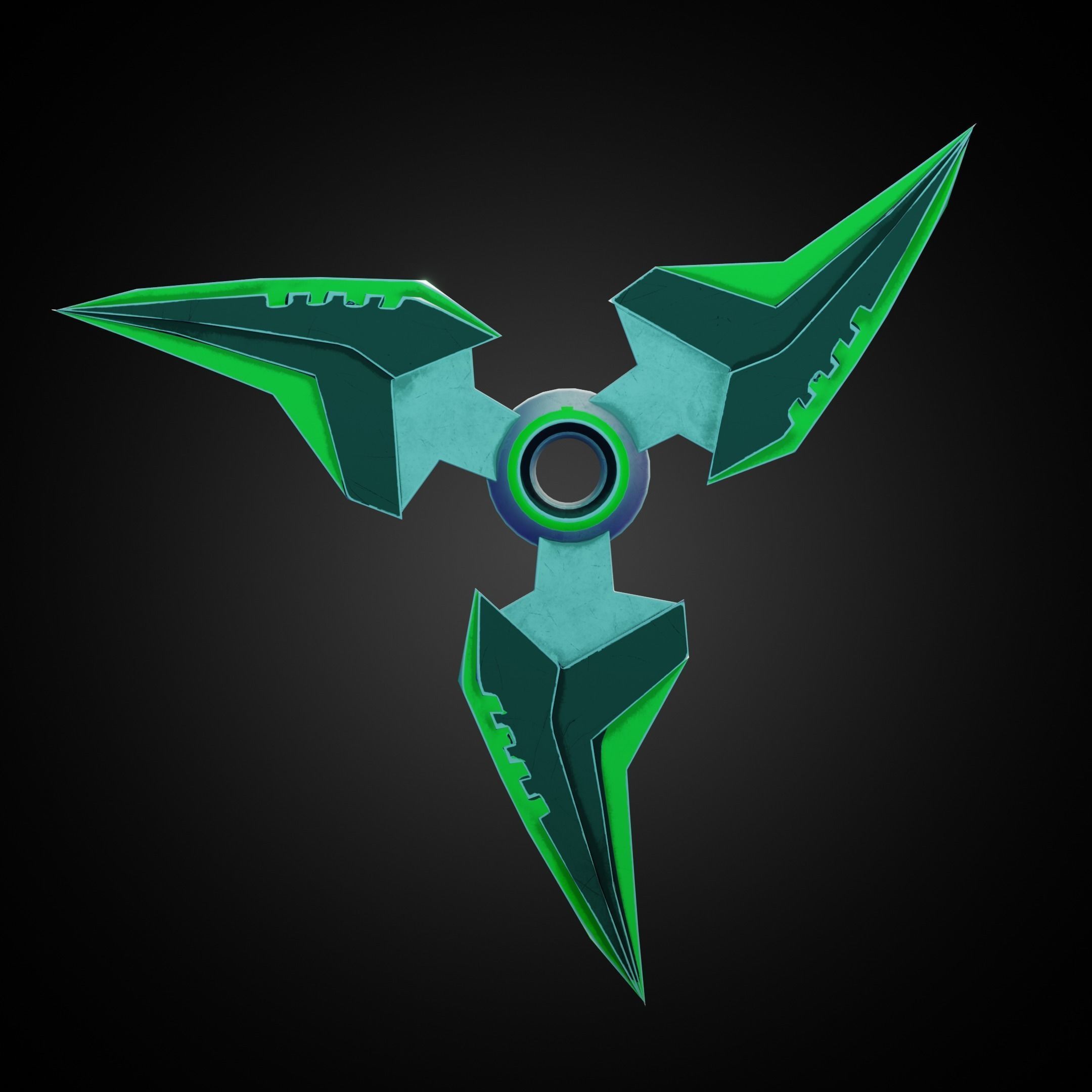 Overwatch 2 Genji Shuriken for Cosplay 3D print model_5