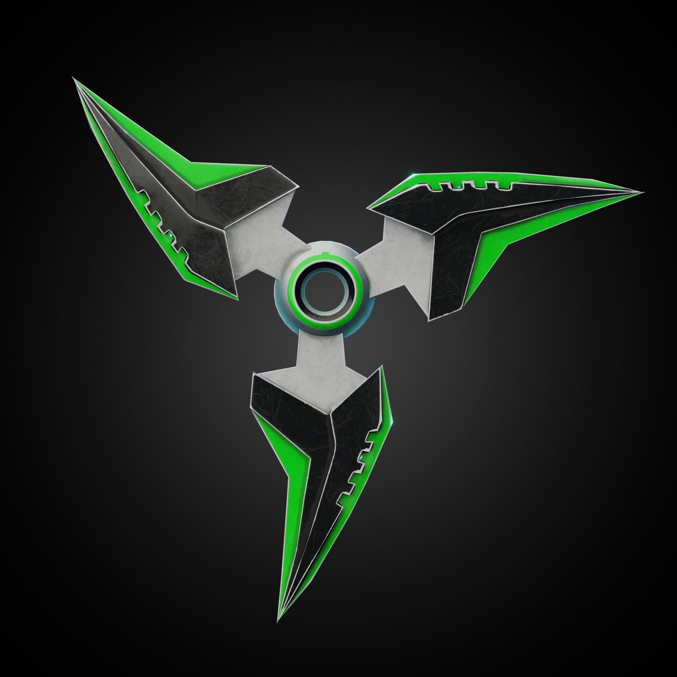 Overwatch 2 Genji Shuriken for Cosplay 3D print model_1