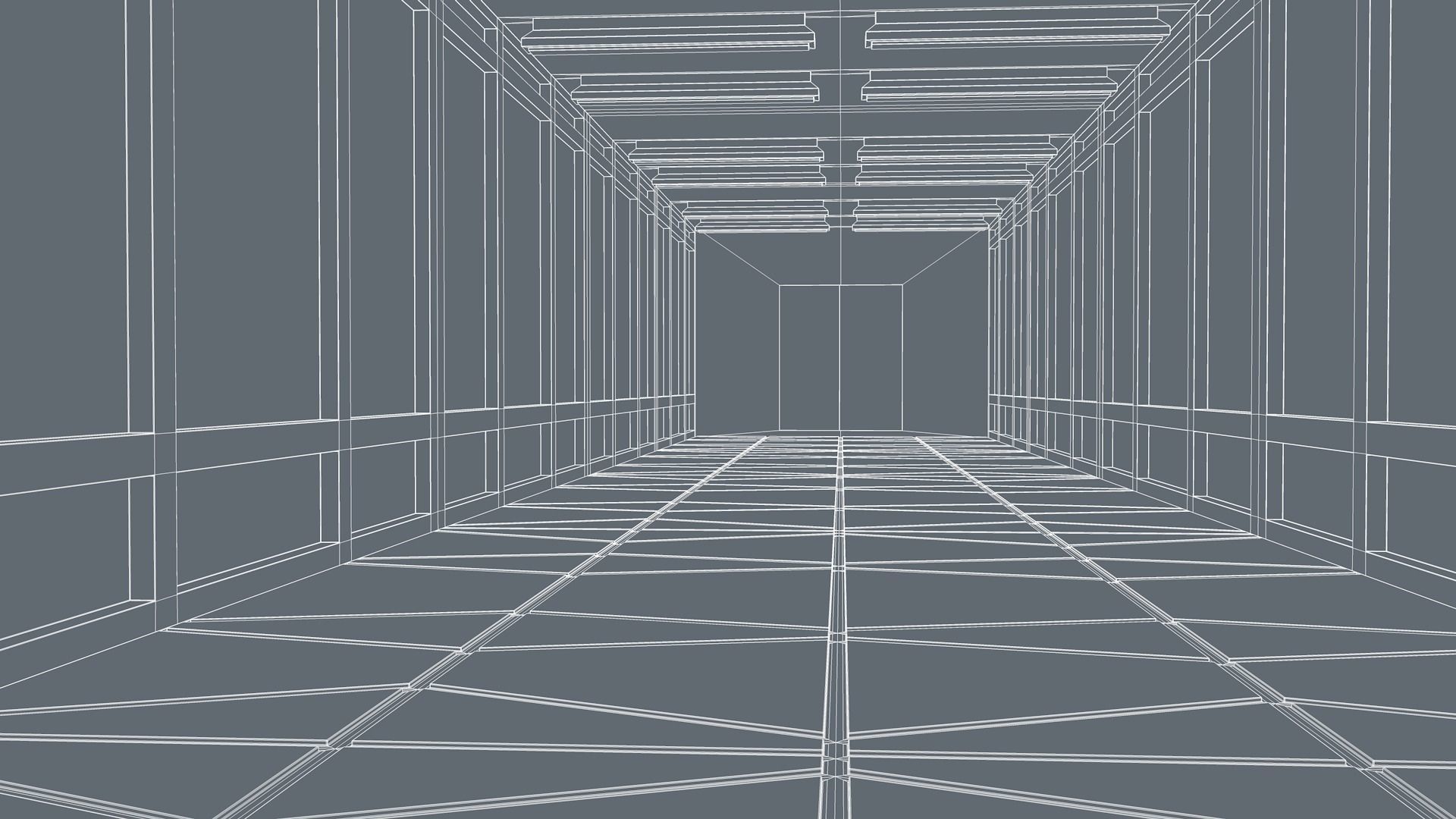 Sci Fi Corridor 3D model_11
