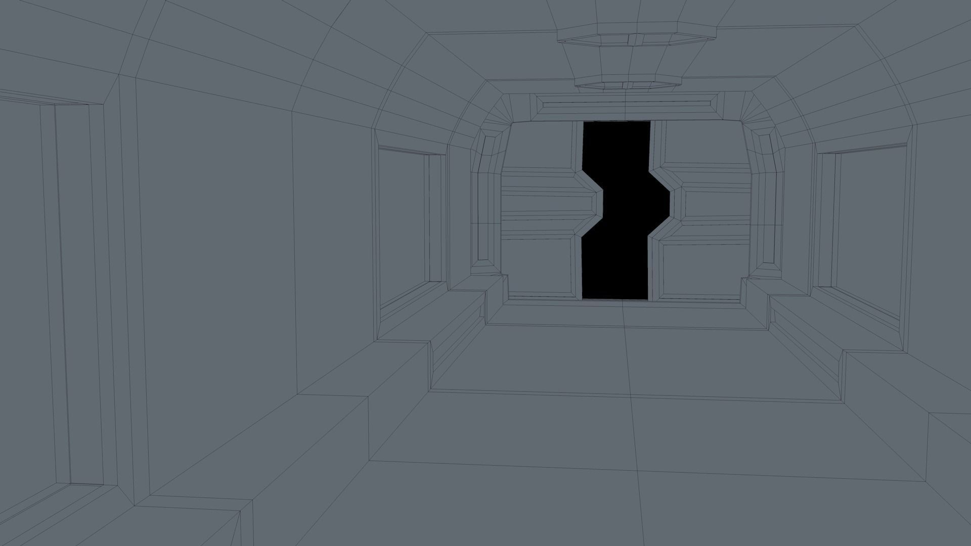 Sci Fi Corridor 3D model_7