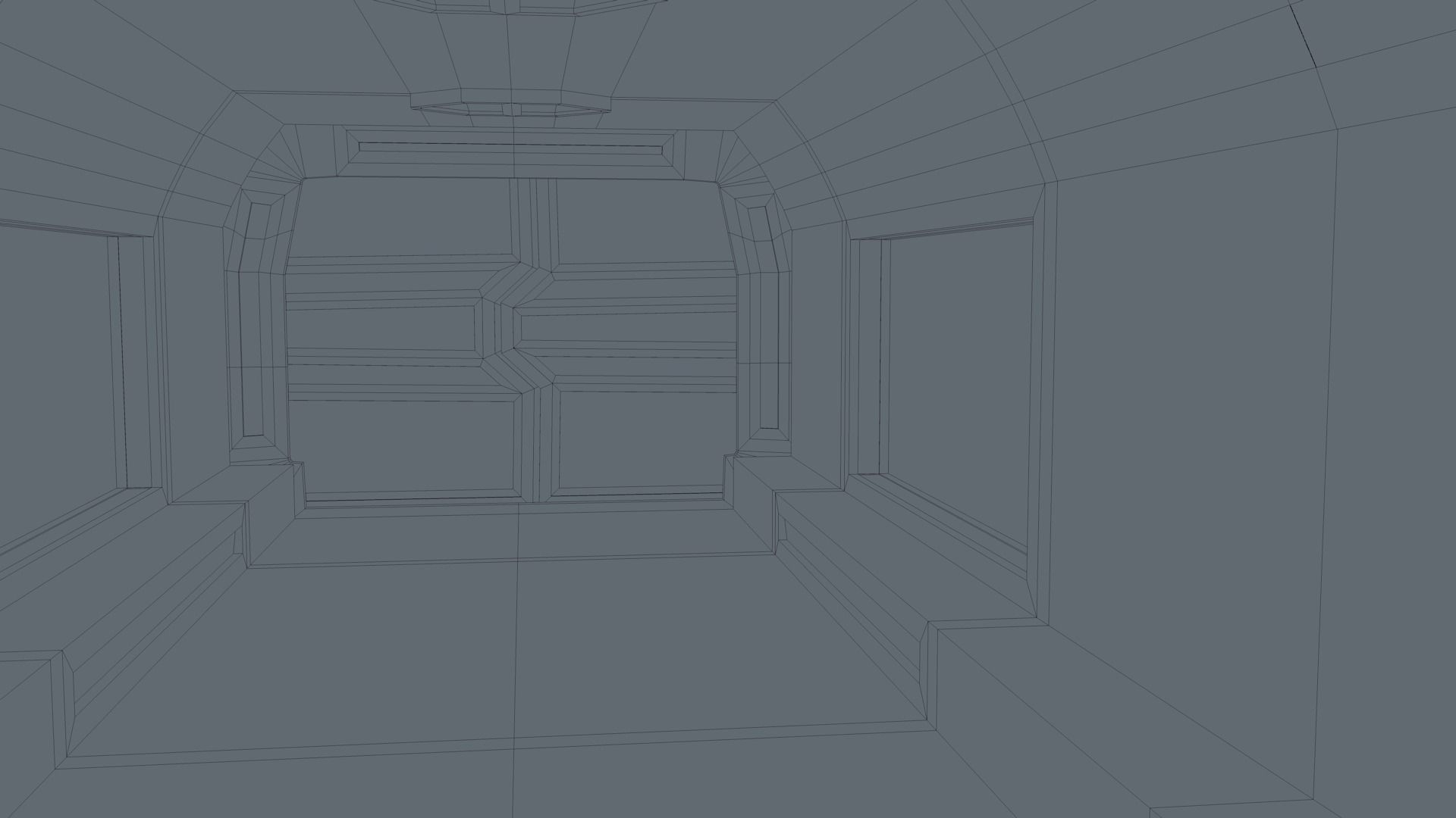 Sci Fi Corridor 3D model_9