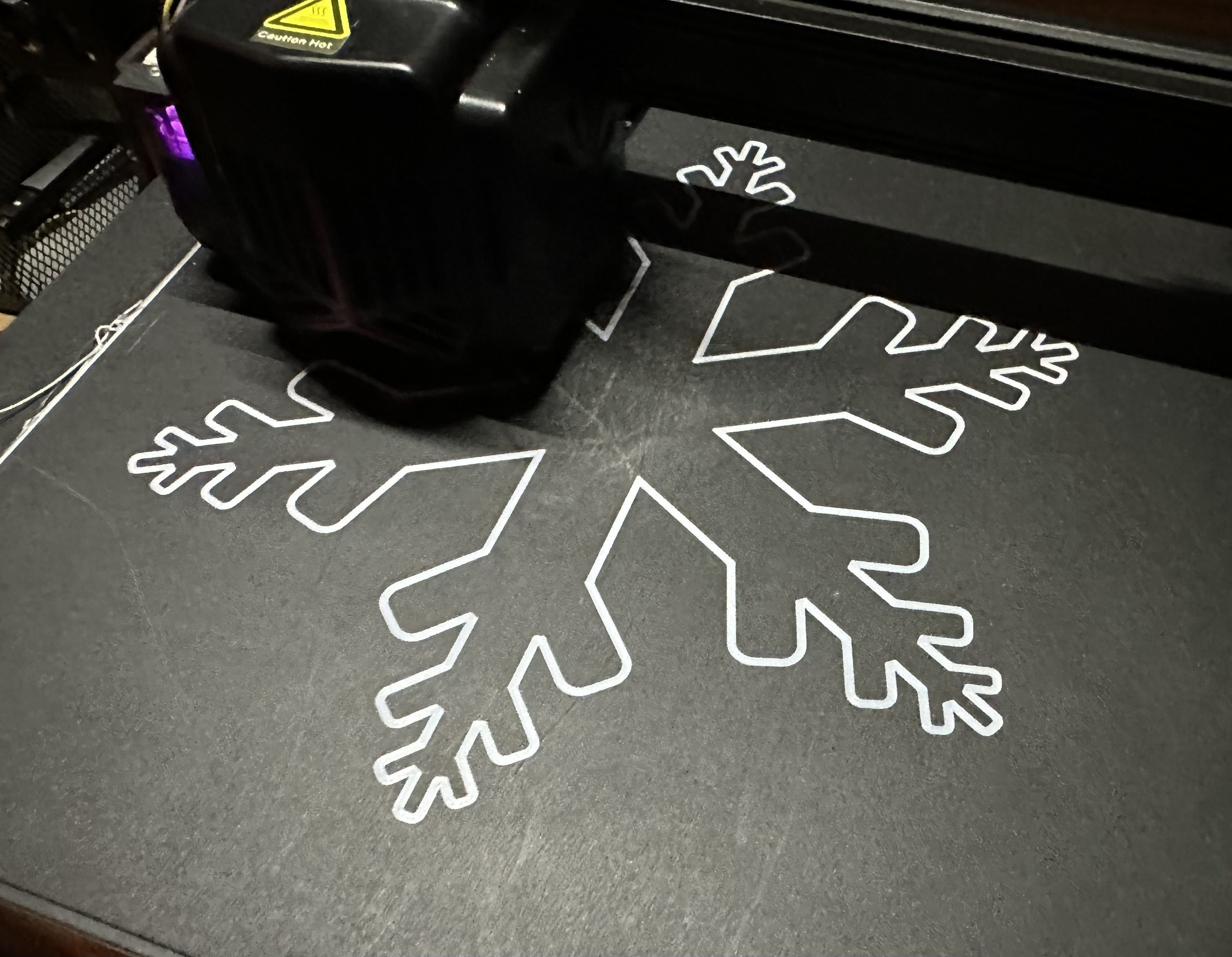 Snowflake 3D print model_1