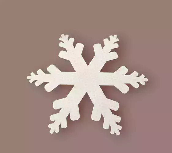 Snowflake 3D print model