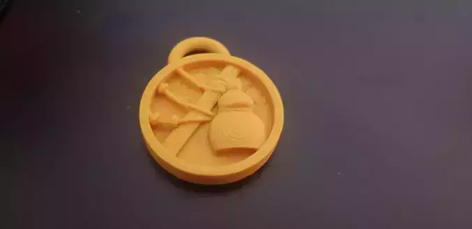 MONK WOW KEYCHAIN 3D PRINT 3D print model