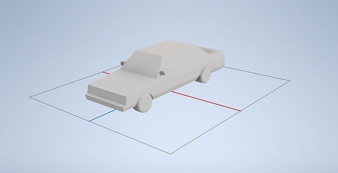 Low Polly Car  Free 3D print model