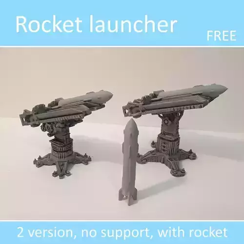 Rocket launcher Free 3D model