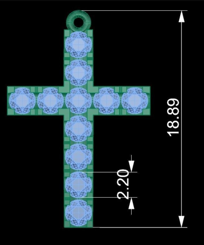 KUTSAL PIRLANTA HAC KOLYE 3DM STL OBJ FBX 3D BASKI MODELI 3D print model_10
