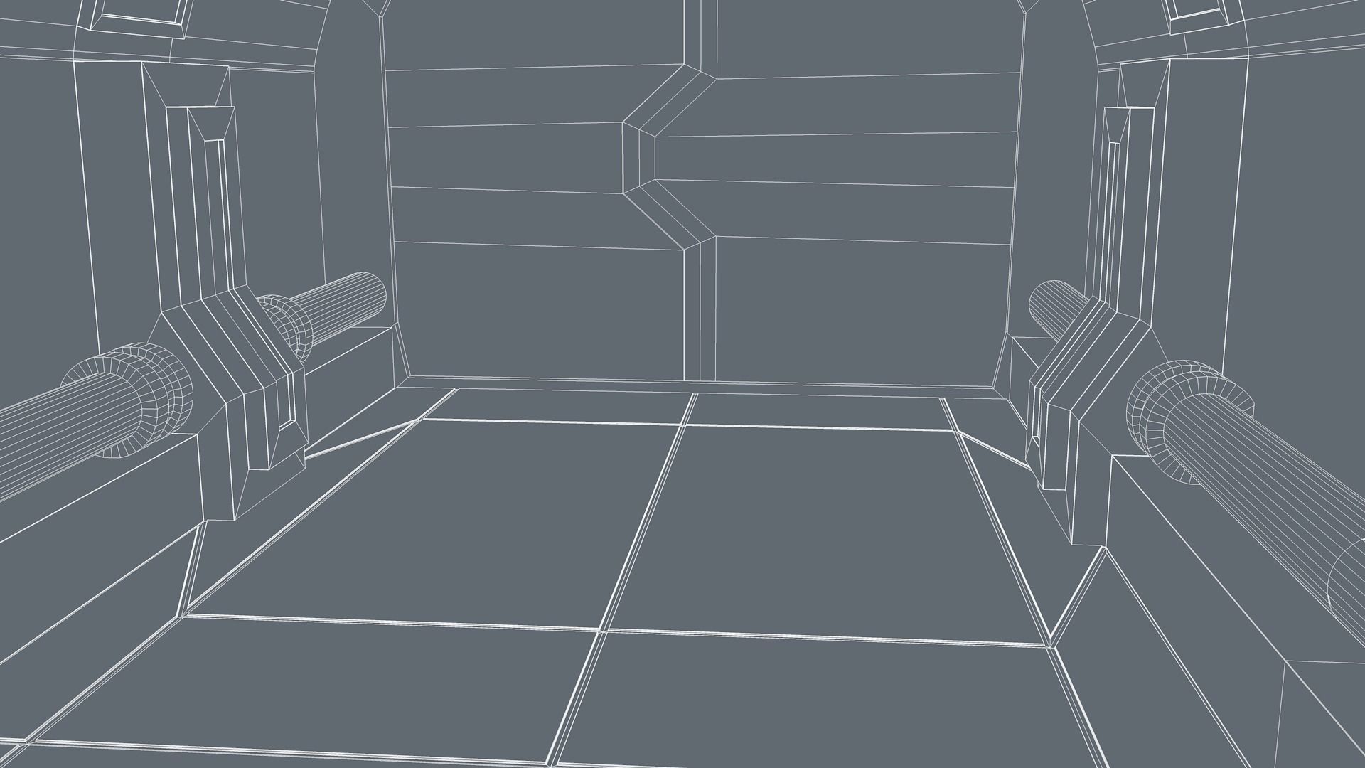 Sci Fi Corridor 3D model_8