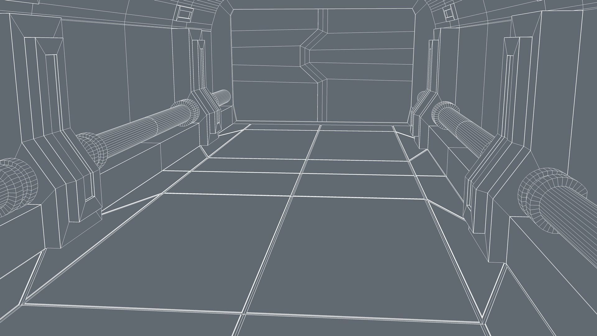 Sci Fi Corridor 3D model_7