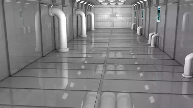 Sci Fi Corridor 3D model