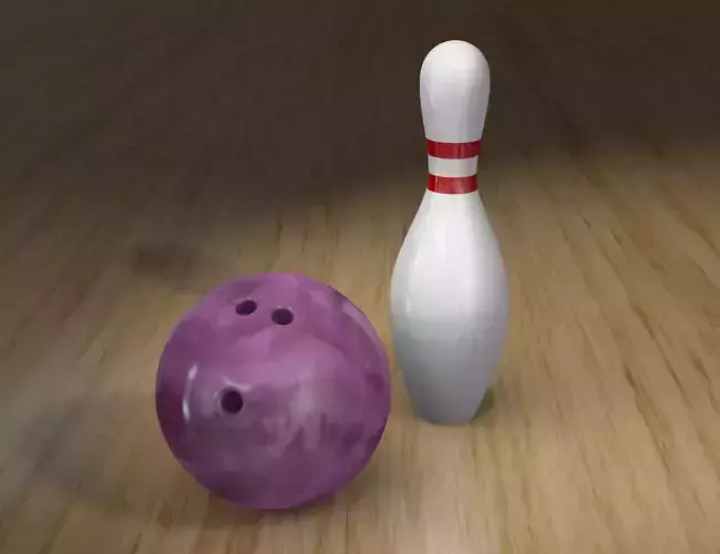 Bowling Ball and Pin