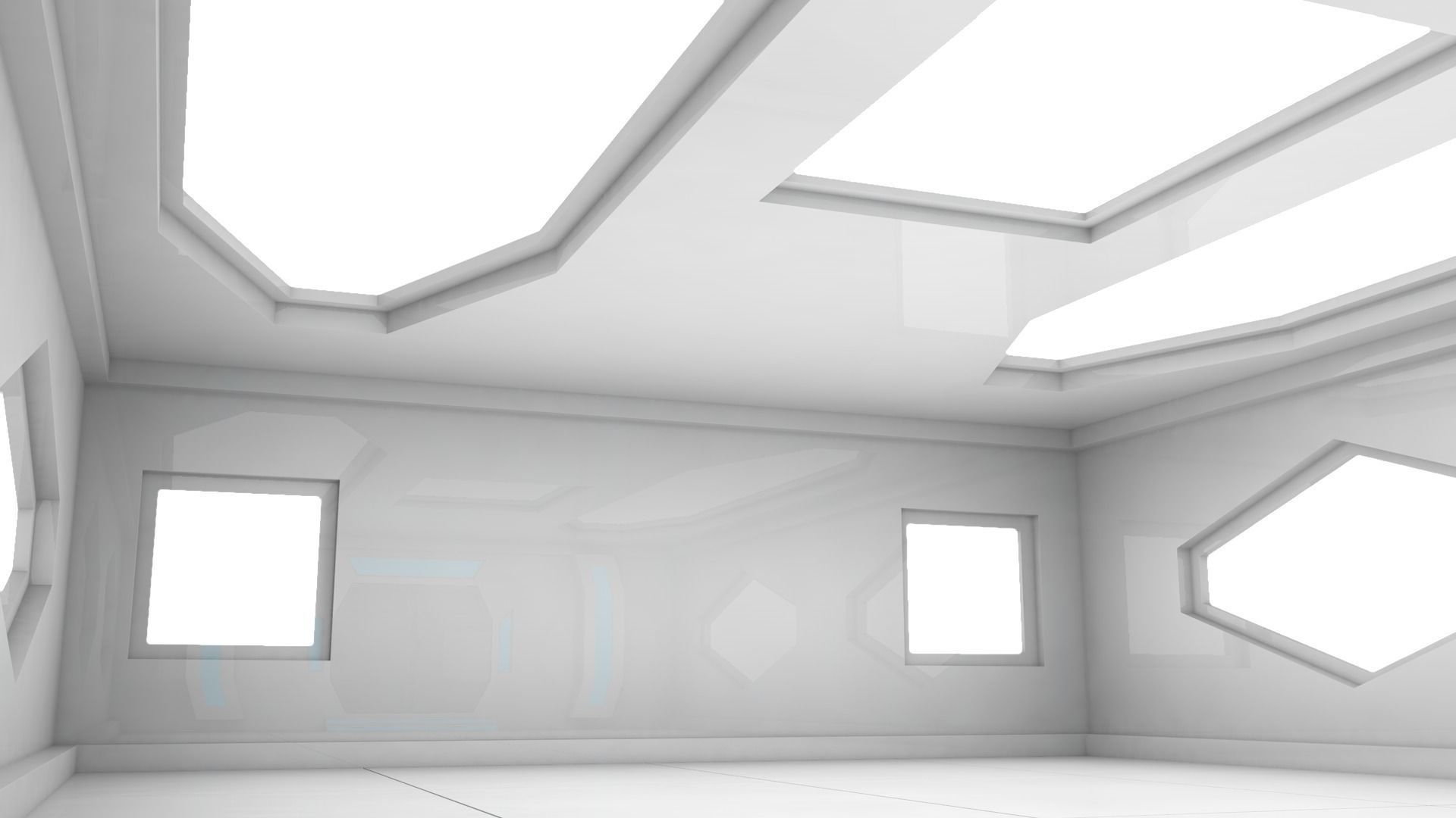 Sci Fi Lab Room 3D model_2