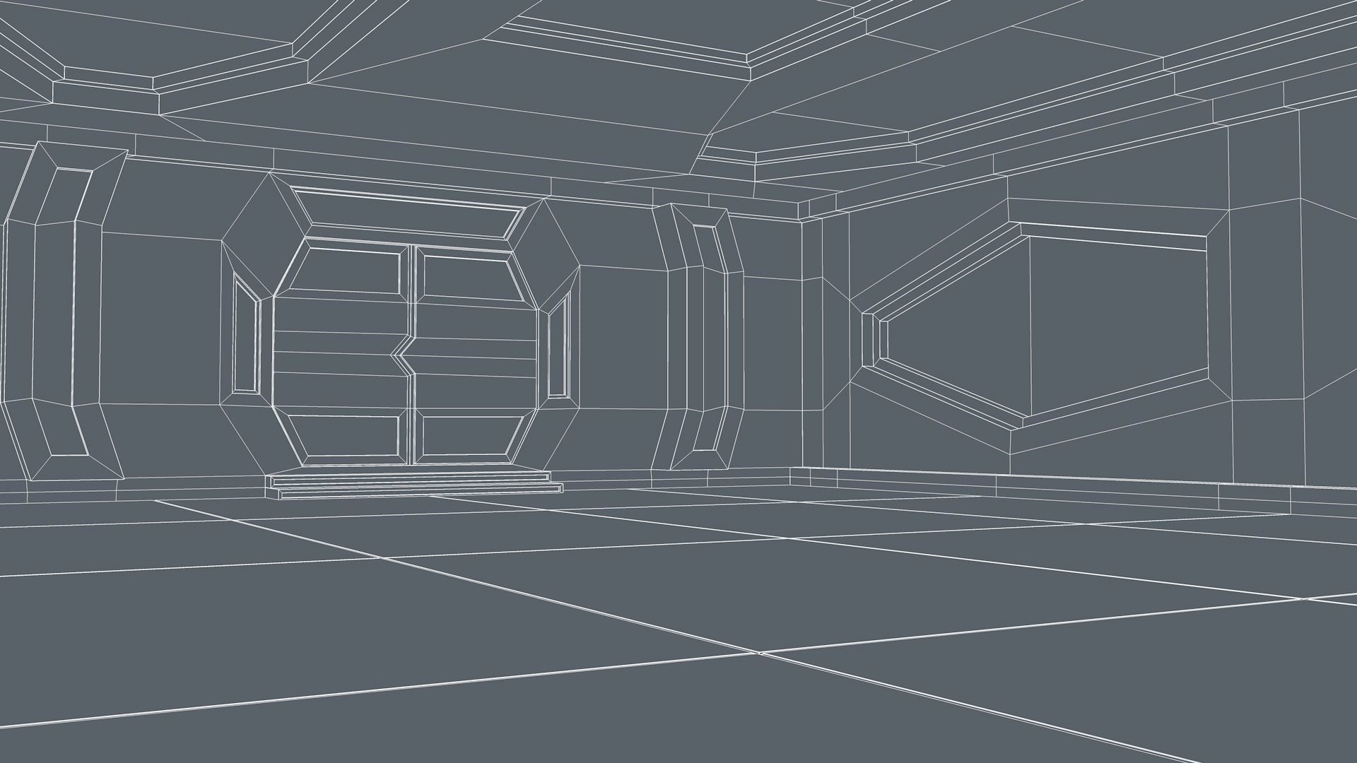 Sci Fi Lab Room 3D model_9