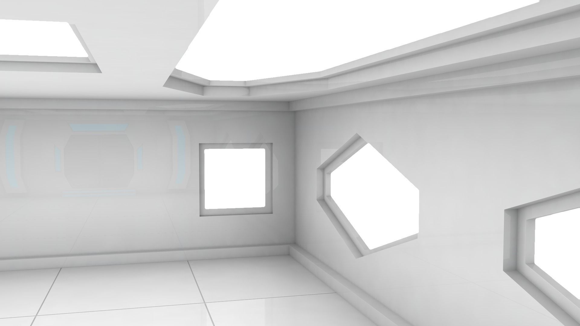 Sci Fi Lab Room 3D model_1