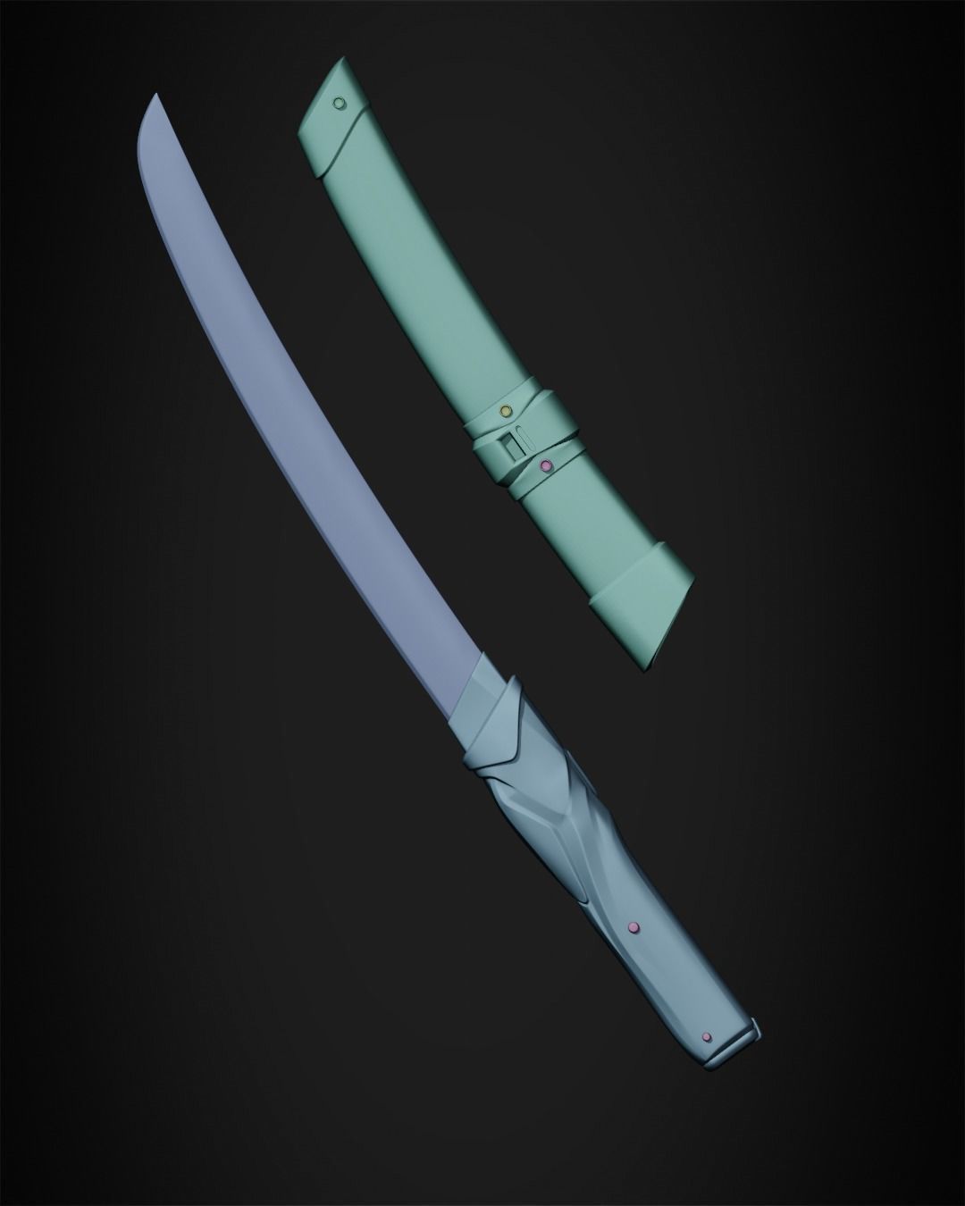 Overwatch Genji FULL Armor for Cosplay 3D print model 3D Model Collection_35