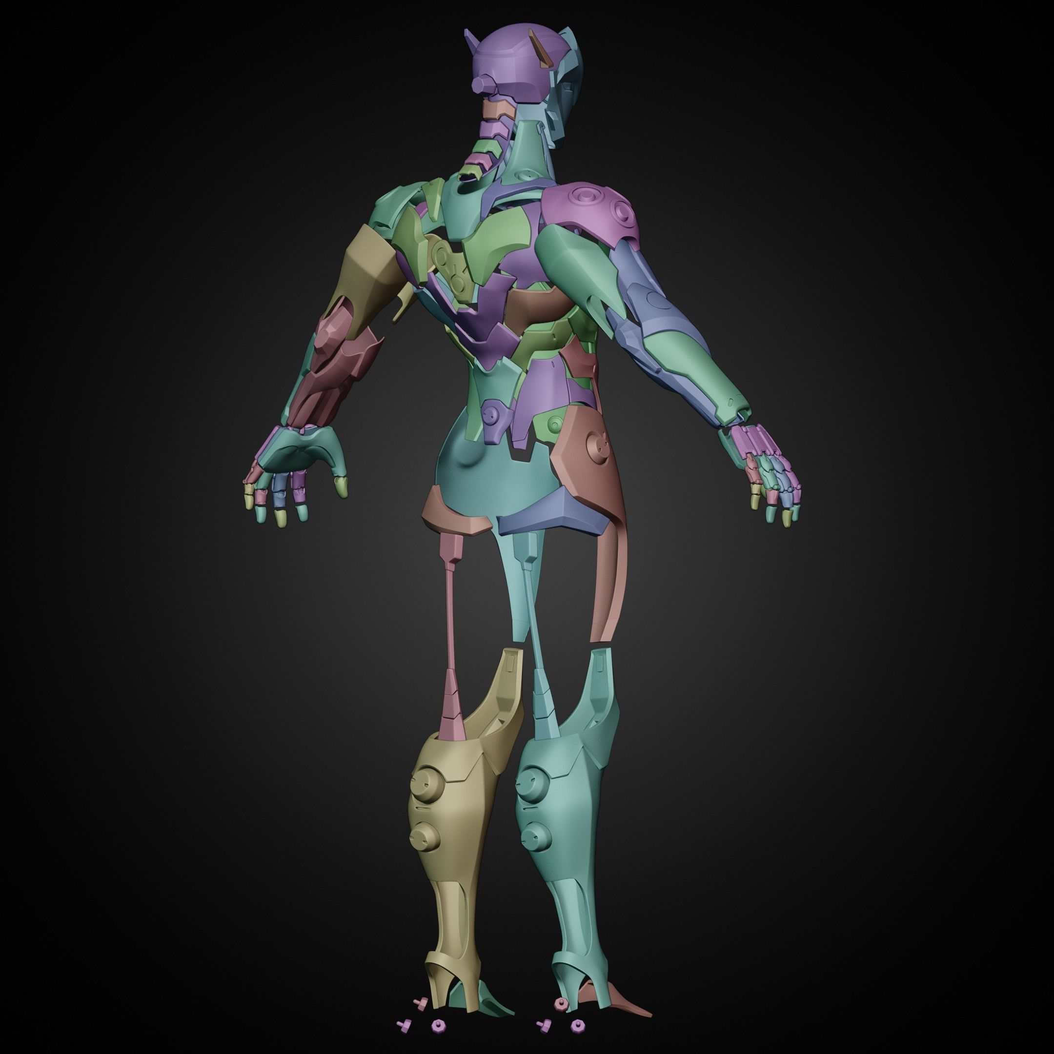 Overwatch Genji FULL Armor for Cosplay 3D print model 3D Model Collection_8