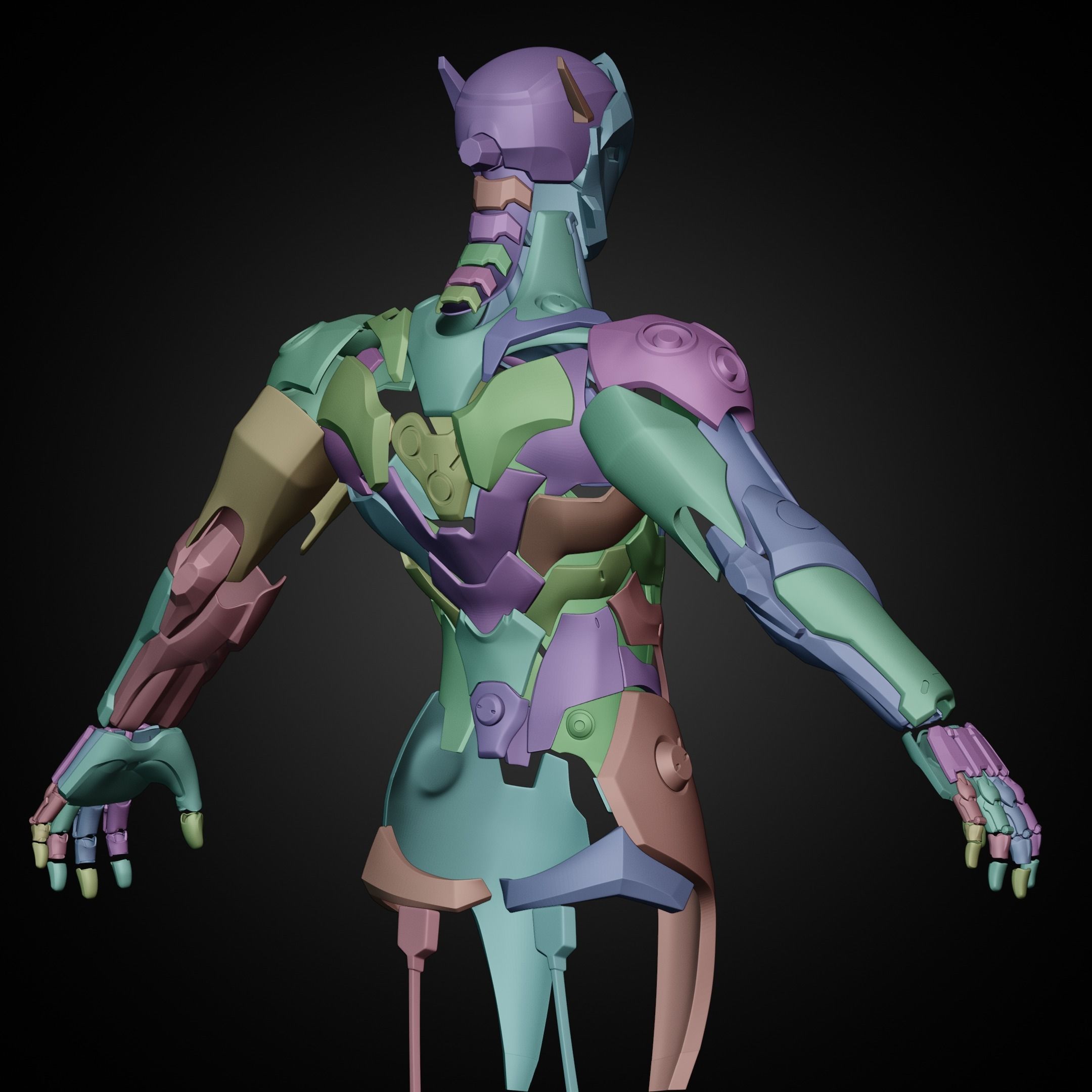 Overwatch Genji FULL Armor for Cosplay 3D print model 3D Model Collection_24