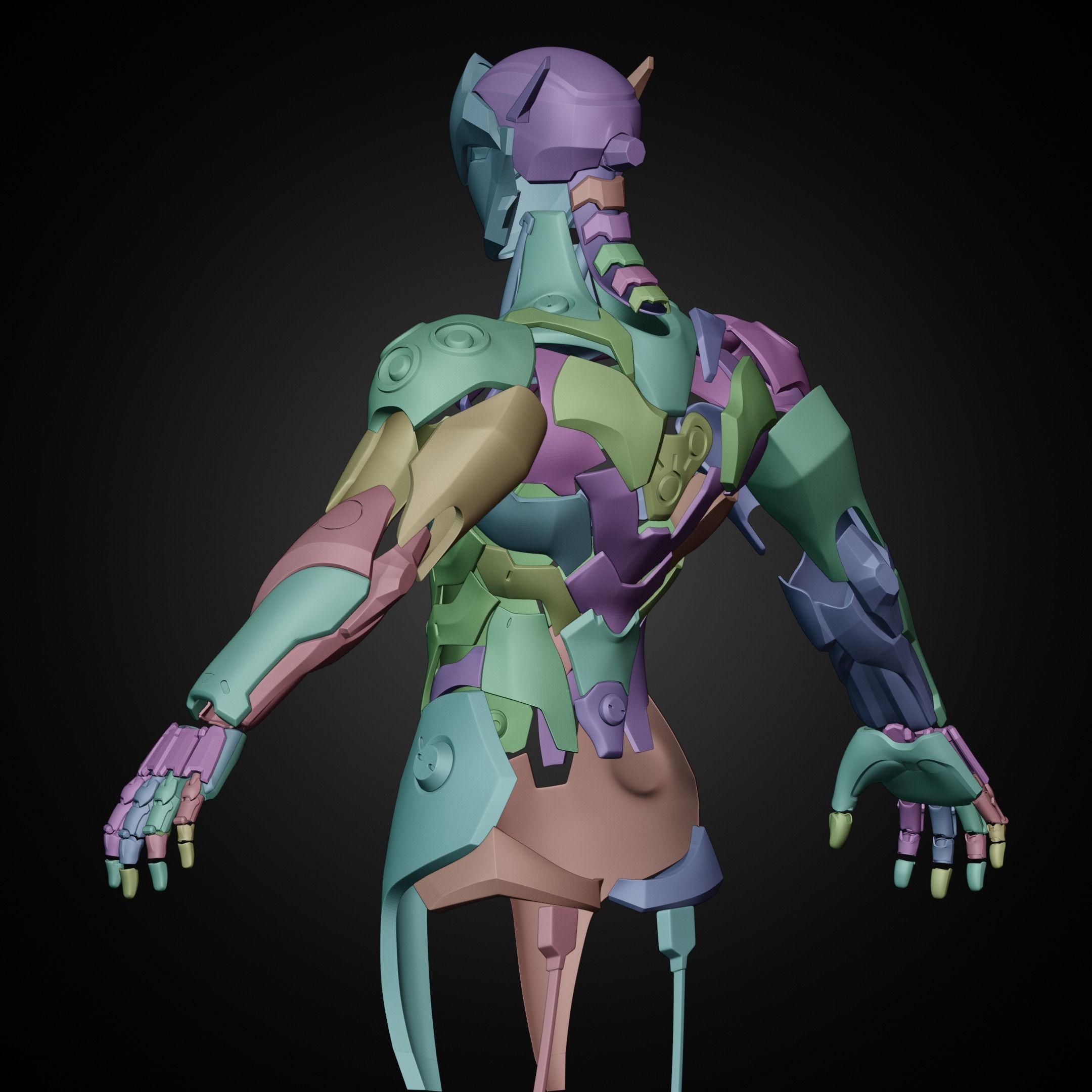 Overwatch Genji FULL Armor for Cosplay 3D print model 3D Model Collection_9