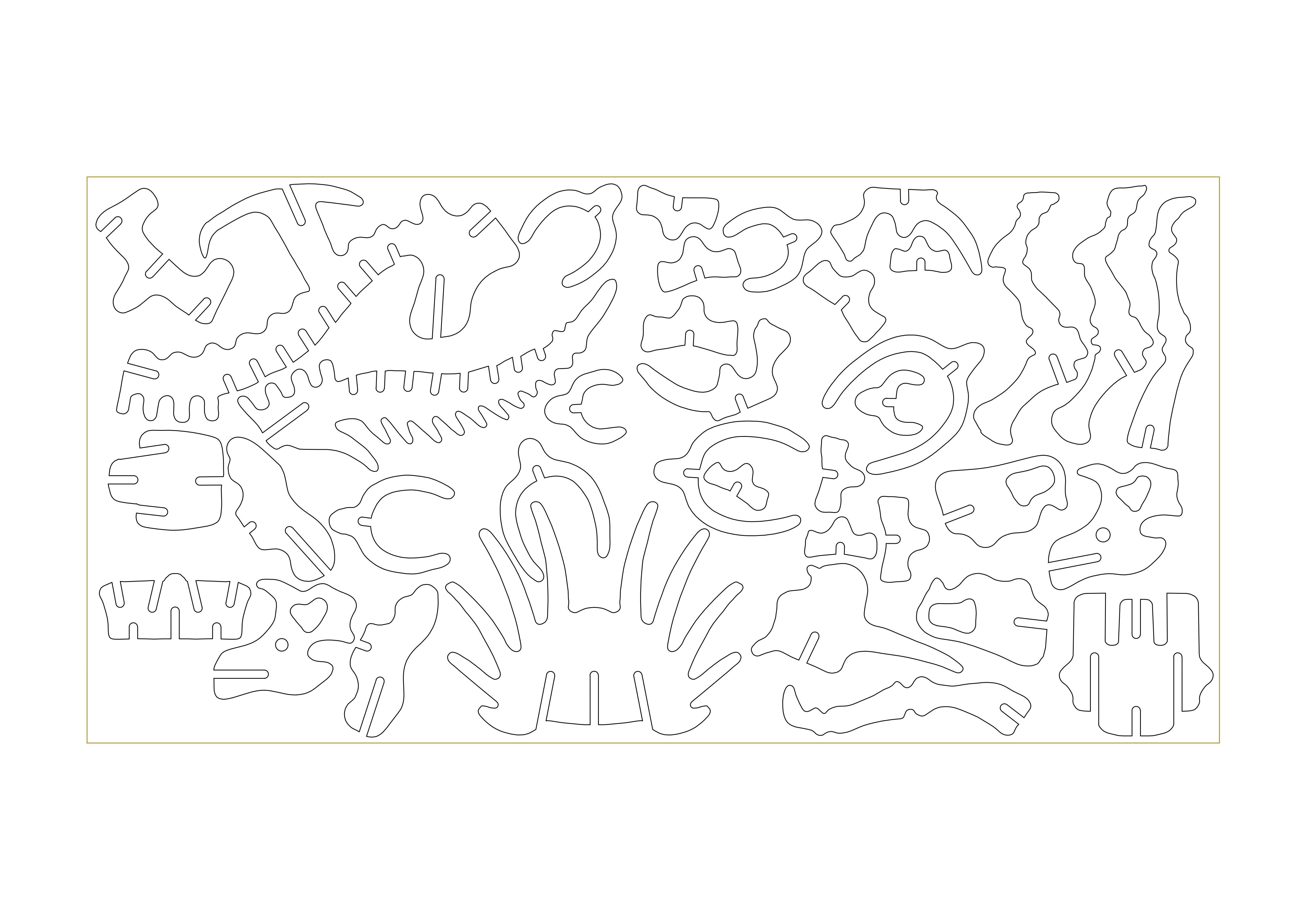 CNC Ready - DINOSAUR 3D model_4